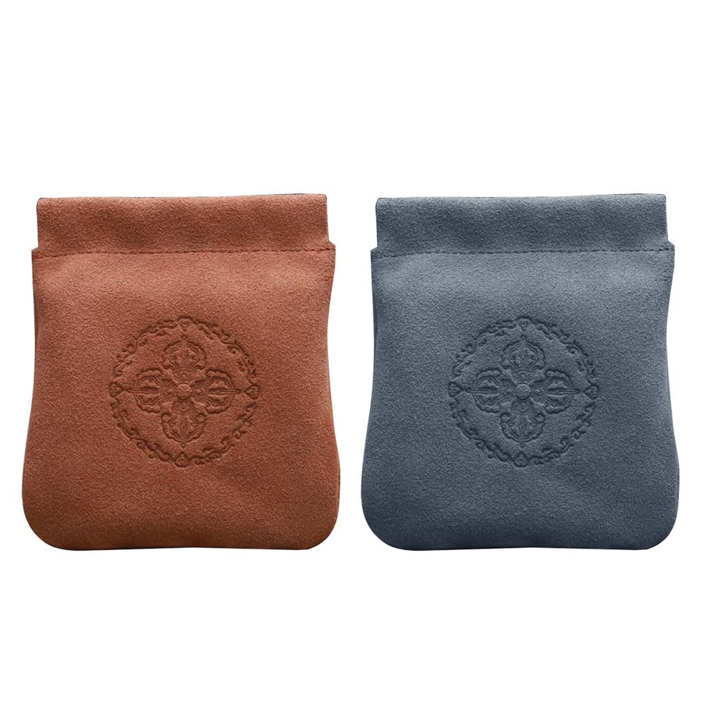 Versatile Jewelry Case Portable Storage Bag for Necklaces/Earrings/Rings Soft Flannelette Leather Jewellery Pouch