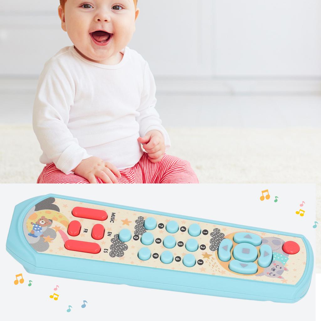 TV Remote Control Toy Baby Simulated Remote Control Toy with Sound and Light for Early Education Learning