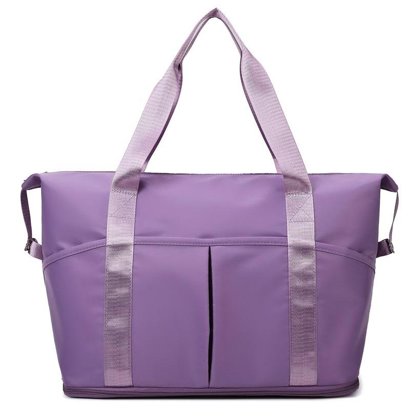Expandable short-distance travel bag, women's large-capacity wet and dry separation sports yoga fitness bag, maternity storage bag