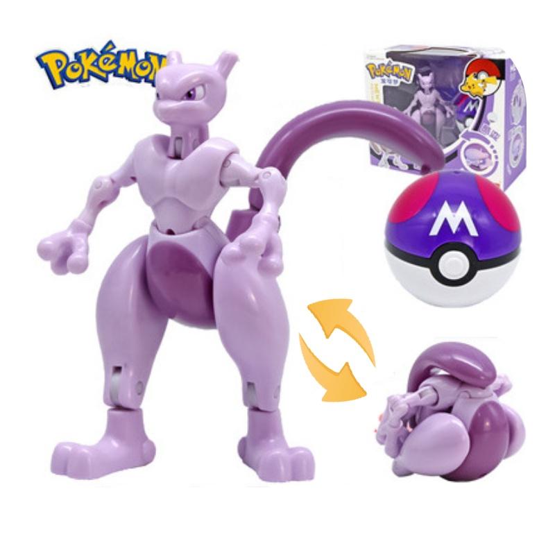 Pokemon Transforming Egg Figures Pikachu Charizard Bulbasaur Collectible Toys