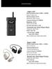 HuiDu E-501T 2.4G Wireless Dual Ear-Hook Interpreter System