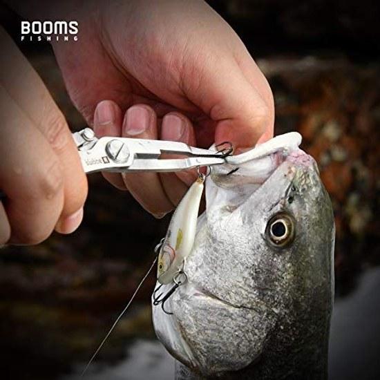 Booms Fishing H1 Pliers Pincers Cuts PE Line Hook Remover Lanyard