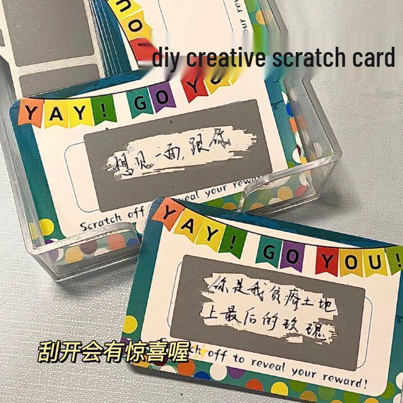 

60 Sheets [Newcomer Special] Creative DIY Scratch Card Rewards for Elementary Students and Teachers Regular