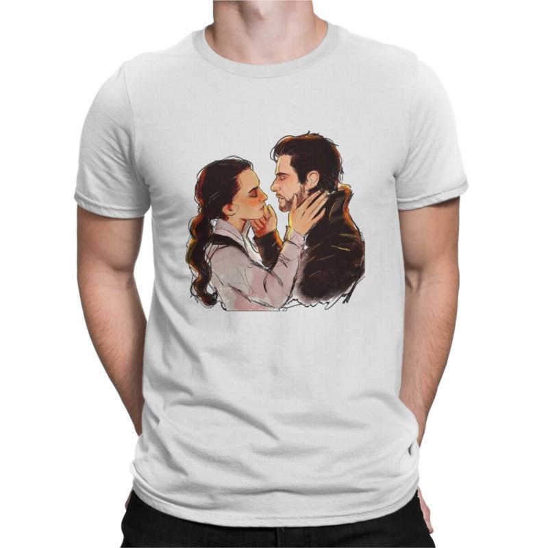 

Shadow and Bone Creative TShirt for Men Lover Round Neck Basic T Shirt Distinctive Birthday Gifts Tops brand teeshirt S