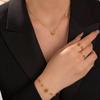 Gold Rose Choker and Bracelet Set for Women Fashionable Accessory Perfect for Gifts