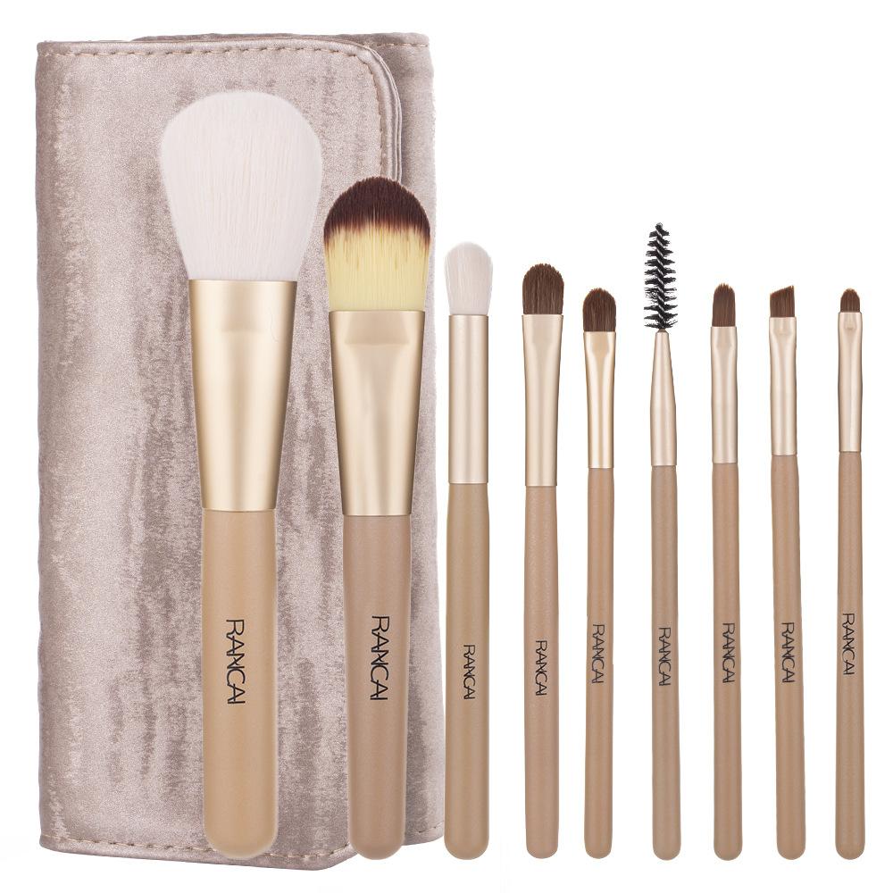 9 makeup brushes set Soft pony hair eyeshadow brush Loose powder brush Full set of makeup and beauty tools for beginners