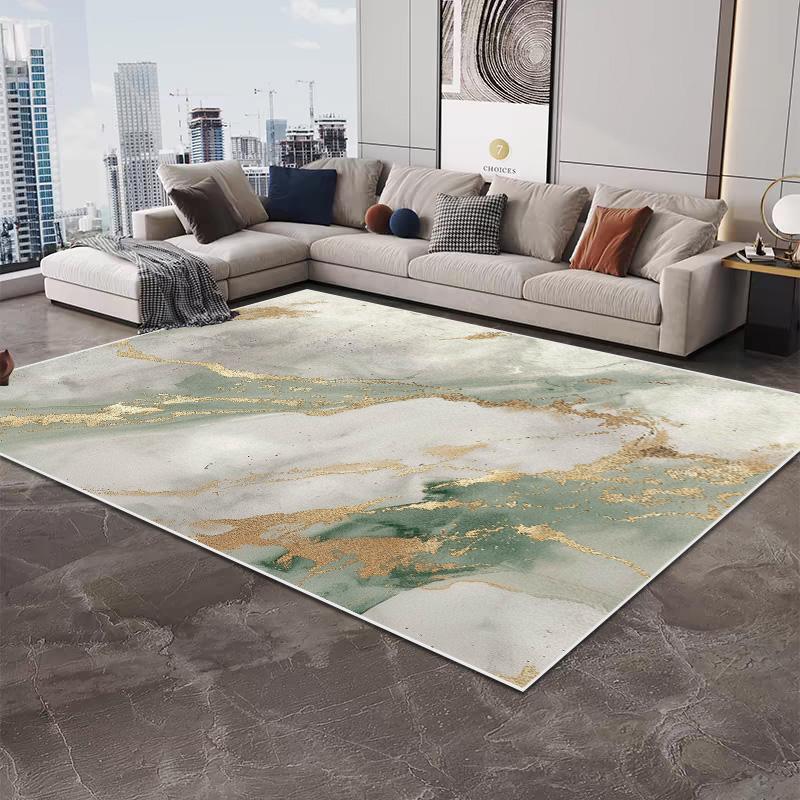 Nordic Art Style Home Decor Large Area Rugs Washable Carpet for Living Room Marble Pattern Bedroom Bedside Soft Mats Alfombra 