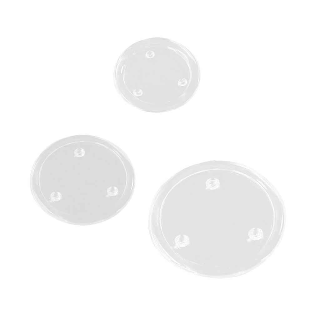Kerzenteller Rund Klarglas Kerzenplatte Hitzebeständig Snackteller Kleiner Schmuckteller für Feiertag, Hochzeit, Babyparty