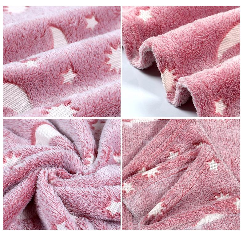 Double-Sided Flannel Luminous Air Conditioning Blanket