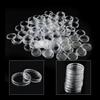 Storage Coin holder Boxes Case Protection Accessories Transparent 100pcs
