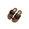 Niche design set toe cool slippers women's summer wear new with skirt seaside flat sandals