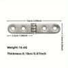 4Pcs 270 Degree Foldable Hinges Metal Cabinet Door Hinges Durable Flap Screw-On Hinges Furniture Hardware