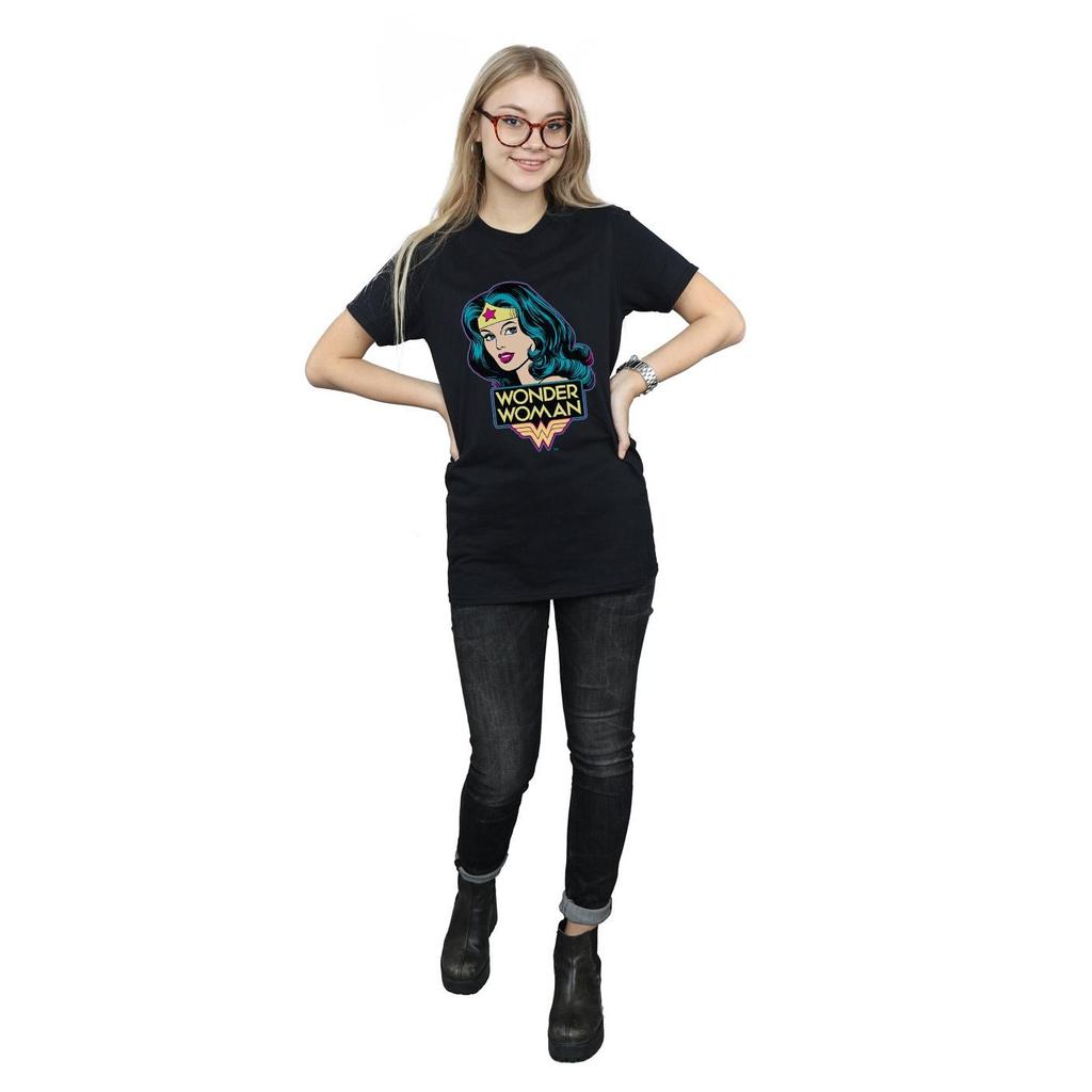 Wonder Woman Womens/Ladies Head Cotton T-Shirt