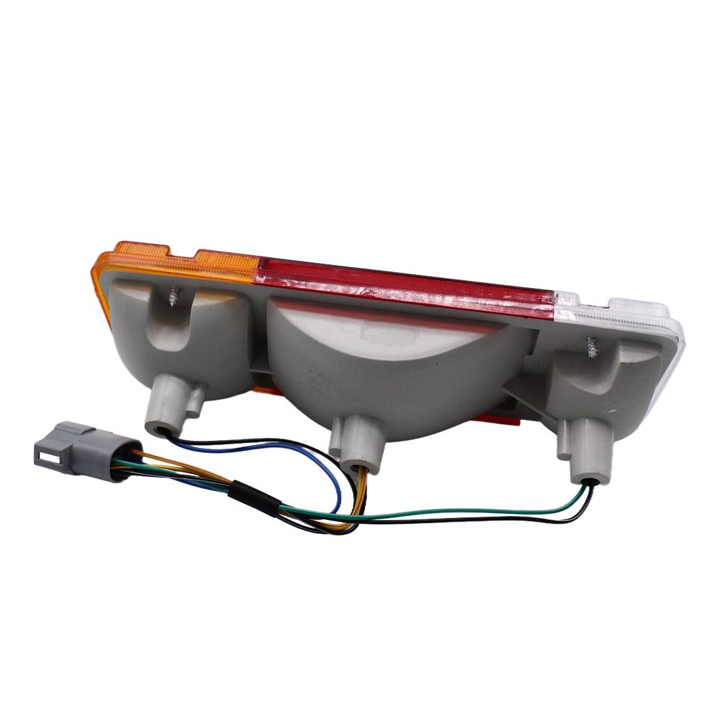 Baklyktenhet For Toyota Landcruiser 70 75 79 Serie Bil Bakre Støtfanger Blinklys Med Pære Og Firkantet Plugg LED Baklys