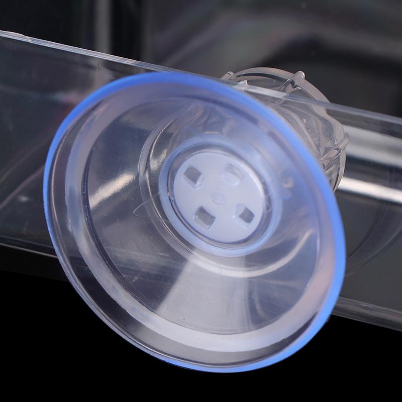 Fish Tank Feeding Ring Transparent Acrylic Rectangle Round Shape Aquarium Suspensible Feeder For Tank Floating Food Dispenser