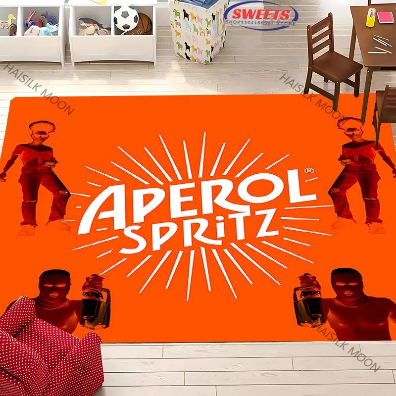 A-Aperol Rug for Bedroom S-Spritz Theme Carpet for Teens Office Area Large Decor Carpet for Dining LivingRoom Playroom Floor Mat