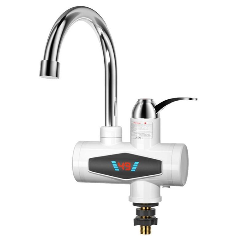 Digital Display Hot & Cold Dual-use Faucet Electric Heating Water Faucet & Shower Home Intelligent Instant Hot Water Faucet