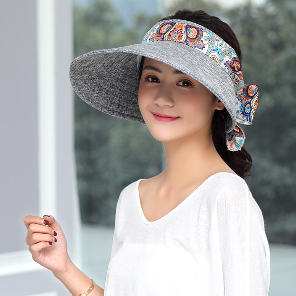 Women Sun Hat Wide Brim Uv Protective Summer Foldable Outdoor Cycling  Beach Cap