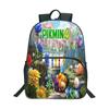 Pikmin 3D Cartoon Print Backpack Boy Girl Fashion Casual Pattern Schoolbag 16inch Fun Waterproof Knapsack DIY Custom Backpacks