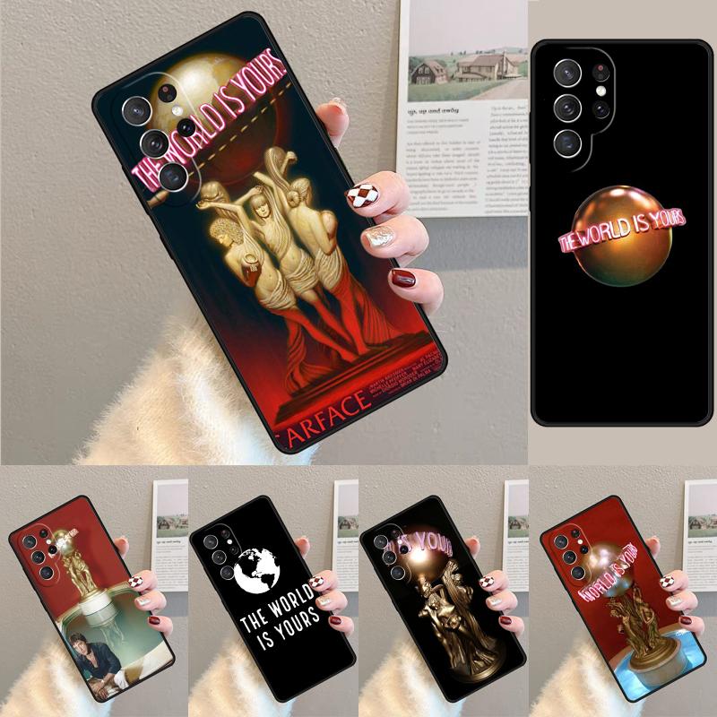Scarface The World Is Yours Phone Case For Samsung Galaxy Note 10 Pro S26 S25 S24 S23 S22 Ultra Plus S21 FE S20 Shockproof Cover