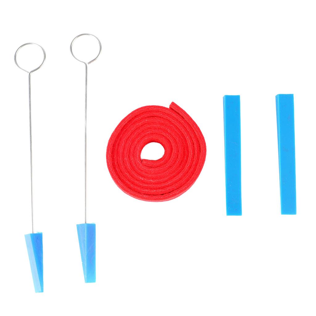 Piano Tuning Tool Kit Wool Felt Temperament Strip Triangular Rubber Mute Blocks Piano Accessories