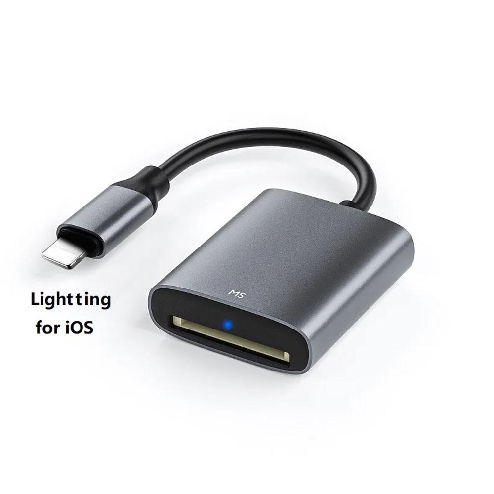 USB C MS Memory Stick Card Reader For MS PRO MS DUO, Adapter For iPhone 15 MacBook Tablet Old CCD Camera Photo Video Transfer