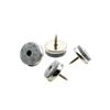 10pcs/set Metal Furniture Felt Pad Gray Round Shape Floor Protectors Wear-resisting Decreases Friction Anti-slip Mat