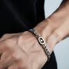 Retro Star Cuban Link Chain Bracelet For Men Stainless Steel Punk Gothic Hiphop  Accessories Designer  Unisex Trendy Gift