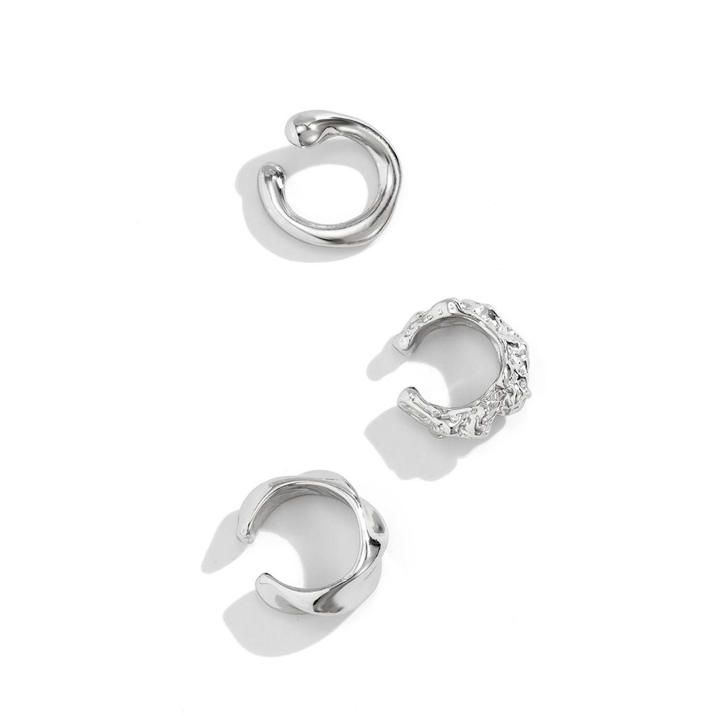 Alloy Ear Cuff Earring Fashion Jewelry Party Ear Clip C-Shape Clip Fake Cartilage for Women Hip Hop Punk 3pcs/set  Unique