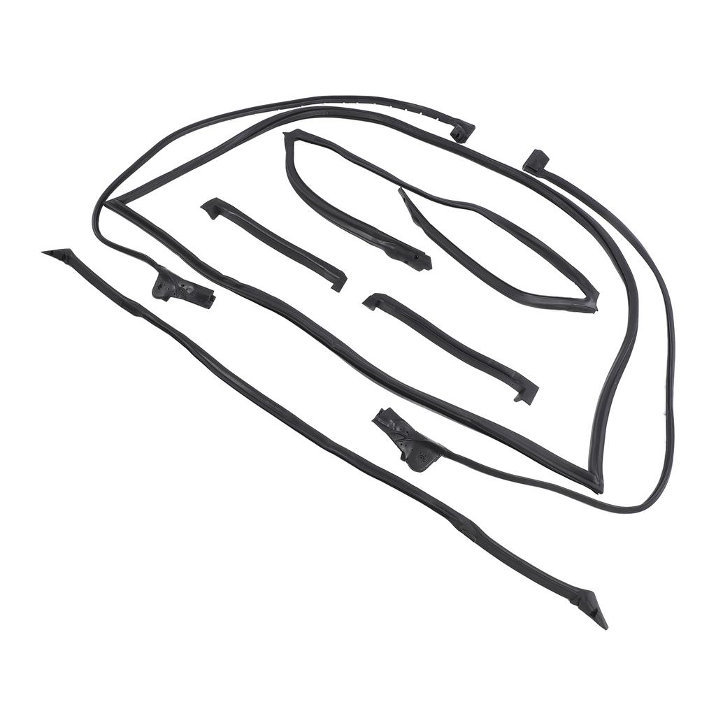 7pcs Full Weatherstrip Kit 9096GGW Water Resistance Rubber Car Seal Strip Set for C4 Coupe 1990‑1996