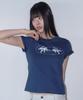 PRENDA Loody Semi Crop Tee Navy
