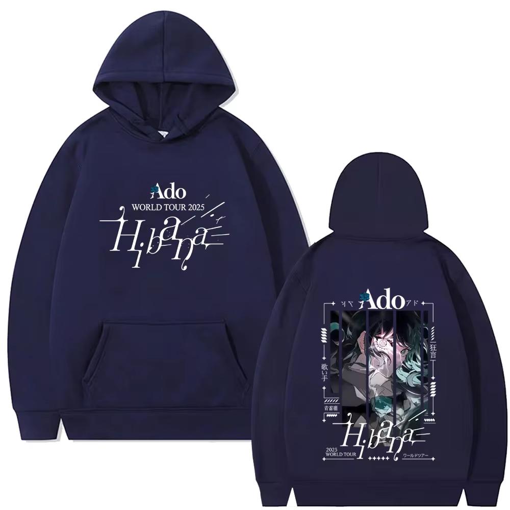 Limitierter Ado Welttournee Hibana Hoodie Herren Damen Mode Japanischer Stil Streetwear Lässig Vintage Übergroße Hoodies