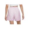 Nike Solid Color Cuffed Drawstring Waist Loose Shorts Women Shorts Pink CZ9742-695