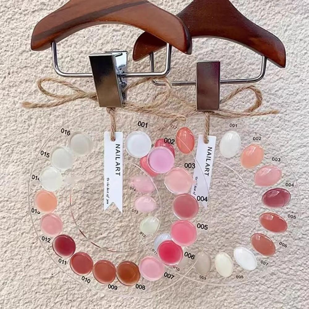 Stainless Steel Clips Nail Showing Shelf Acrylic Mini Wooden Hangers Nail Art Shop