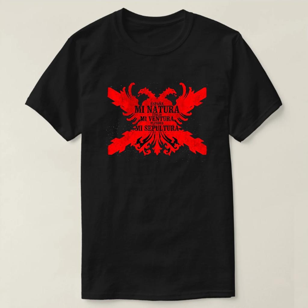Spanish Tercios De Flandes Motto Eagle Badge T Shirt New 100% Cotton Short Sleeve O-Neck T-shirt Casual Mens Top - Men's Summ...