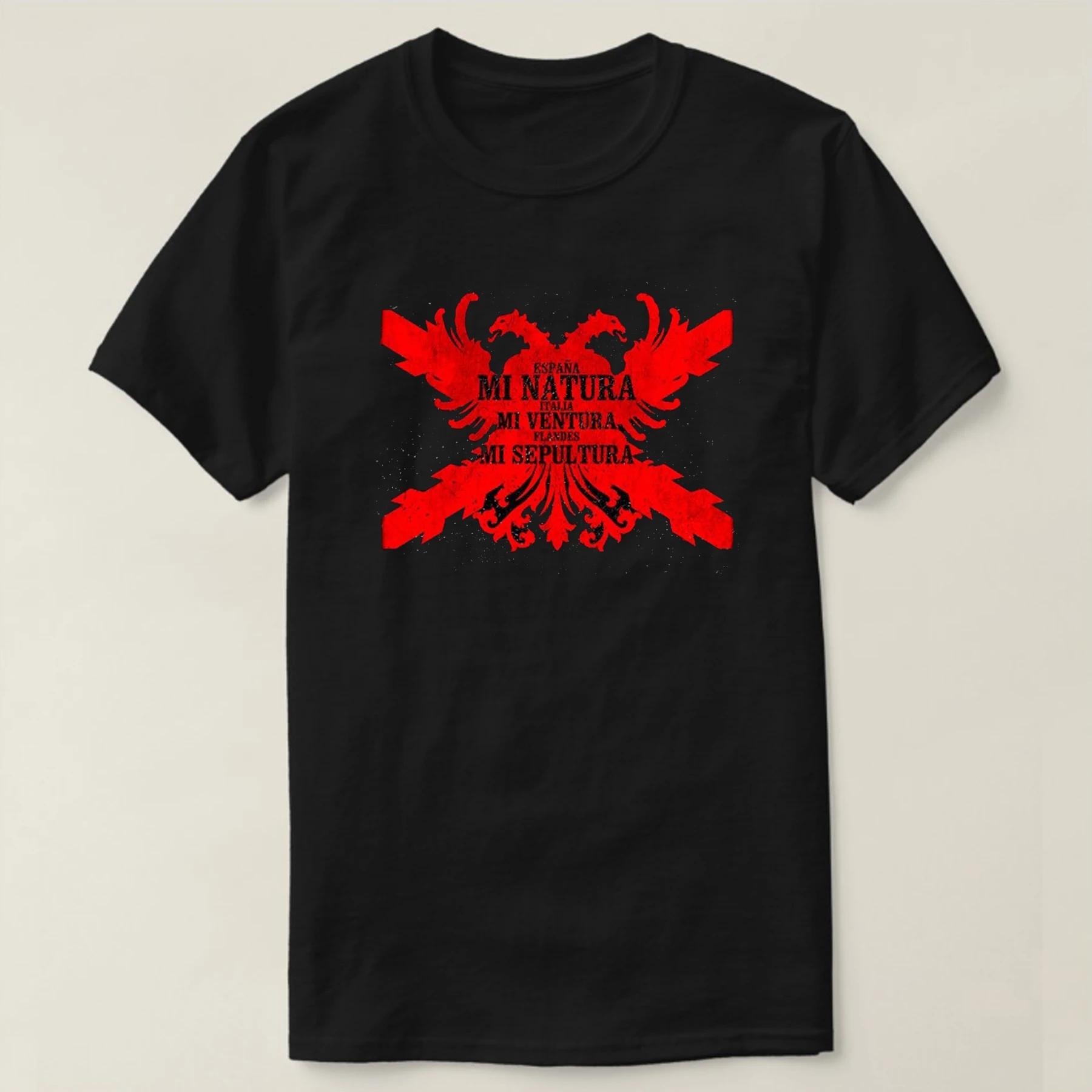 

Spanish Tercios De Flandes Motto Eagle Badge T Shirt New 100% Cotton Short Sleeve O-Neck T-shirt Casual Mens Top - Men s Summ... S разноцветный