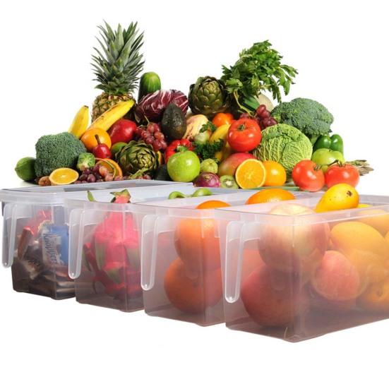 Transparent Fridge Fresh Storage Box Crisper Refrigerator Sealed Food Container