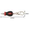 TONE G-052BR Mini Screwdriver Keychain Red