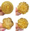 Dubai 24k Gold Filigree Flower Ring - Women's Wedding Jewelry for Global Elegance