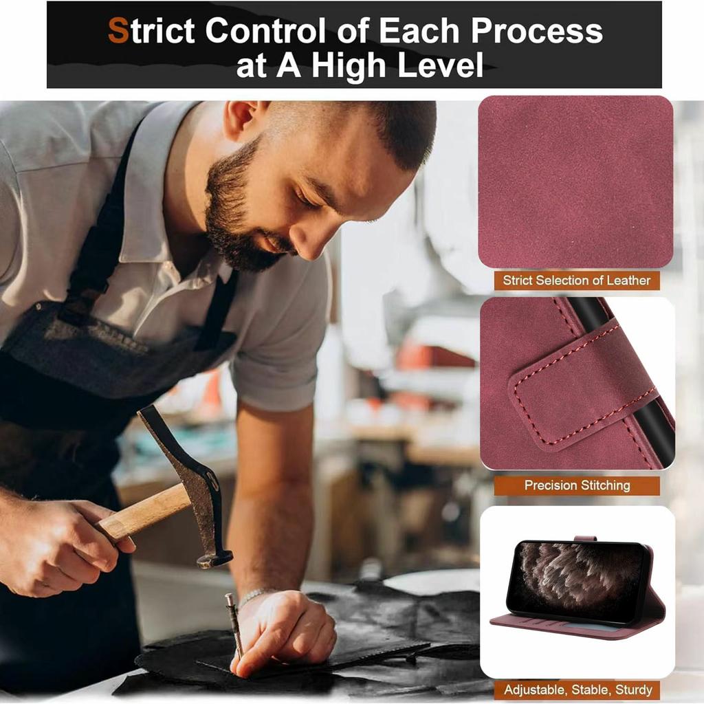 For iPhone 16e Leather Case Envelope Texture Wallet Stand Shockproof Phone Cover