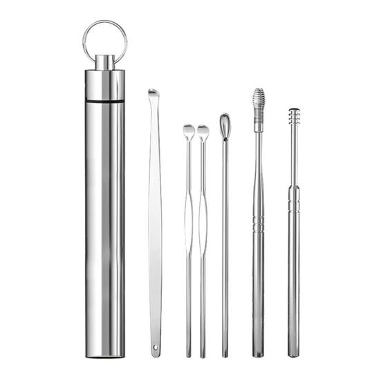 Ear Pick Ear Wax Removal Kit Ear Curette Cleaner 360 Degree Spiral Design Ear Canal Cleaner Ear Cleansing Tool Set