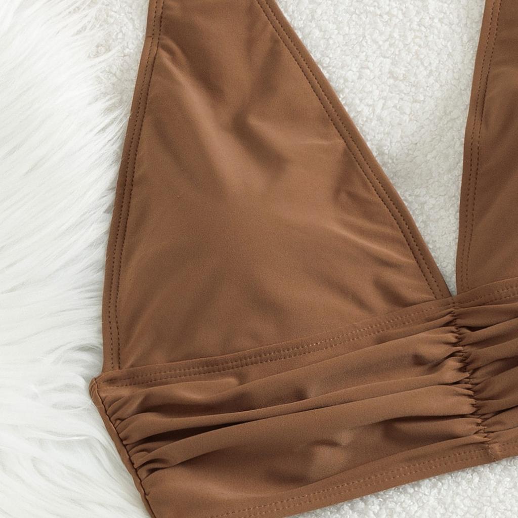 1011 new sexy dark seaside hot spring vacation split swimsuit INS waist European and American style hot spring must