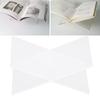 1set Portable Size Acrylic Book Stand Clear Acrylic Material Desktop Reading Rack  Office Display