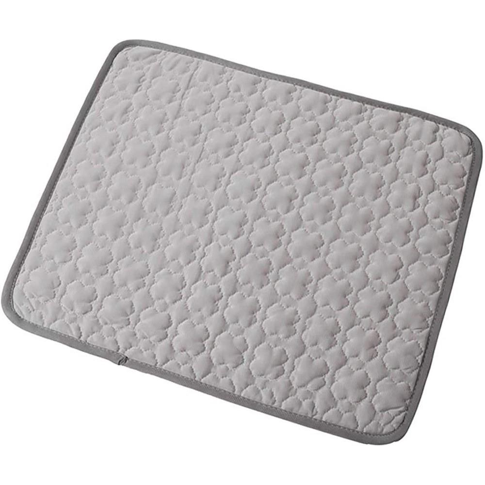 

5 Sizes Cold Bed Cool Ice Silk Moisture-proof Mattress Pet Cooling Mat Dog Cat Sleeping Pad XS (40X30cm) сірий