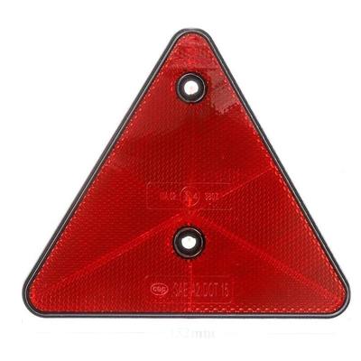 Red Rear Reflectors Triangle Reflective for Gate Posts Safety Reflectors Screw Fit for Trailer Motorcycle Truck Boat 1PC