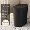 High-Value Stylish Gap-Fit Trash Can with Lid - Large Capacity for Bedroom & Bathroom