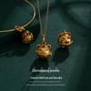 Birth Flower Gourd Bracelet & Necklace: Prosperity & Fortune DIY Bead Accessories
