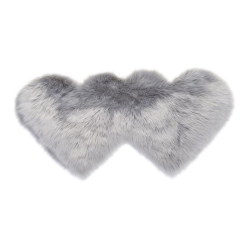 Fluffy Rug Fur Carpets For Living Room Home Decor Bedroom Kid Room Floor A Peach Heart Mat Decoration Salon Thicker Pile Rug 