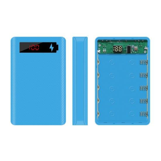 Scocca Power Bank L5 Staccabile Senza Saldatura Display Digitale LED Custodia Caricabatterie Portatile 5x18650 per Smartphone