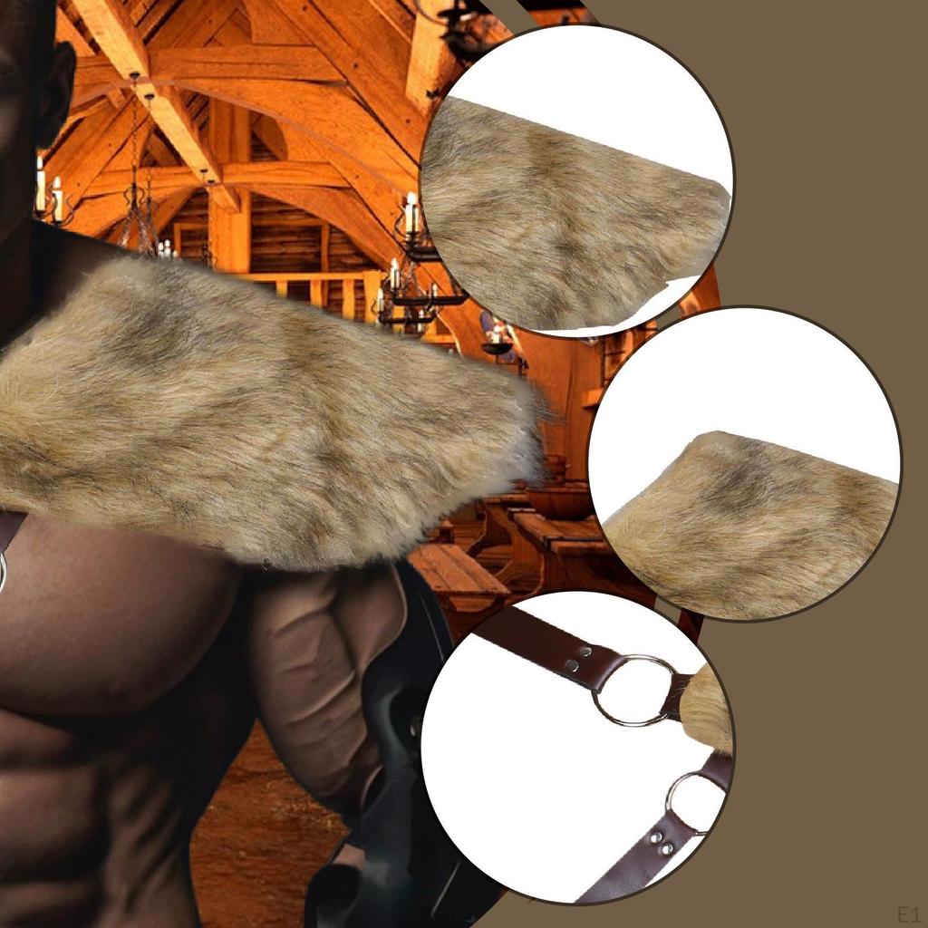 Faux Shoulder Armor Cape Wrap for Fancy Dress Stage Show Party Dressing up